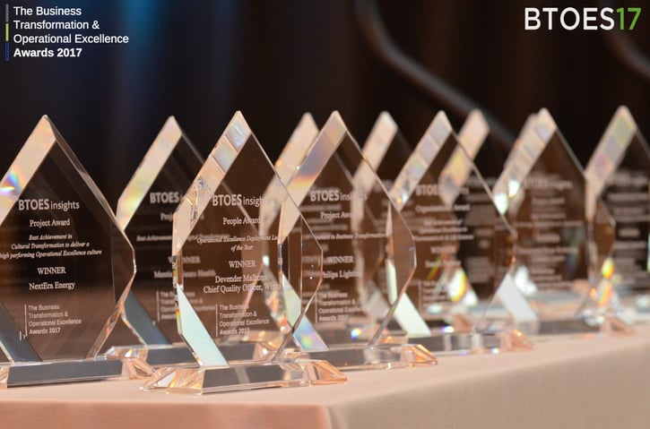 Business Transformation & Operational Excellence Awards Trophies