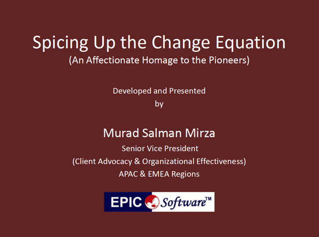 Spicing up the change equation, Change Management presentation on Business Transformation & Operational Excellence Insights now