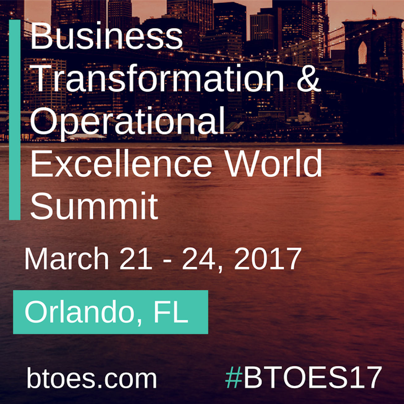 BTOES17, Official Event Partner of Business Transformation & Operational Excellence Insights