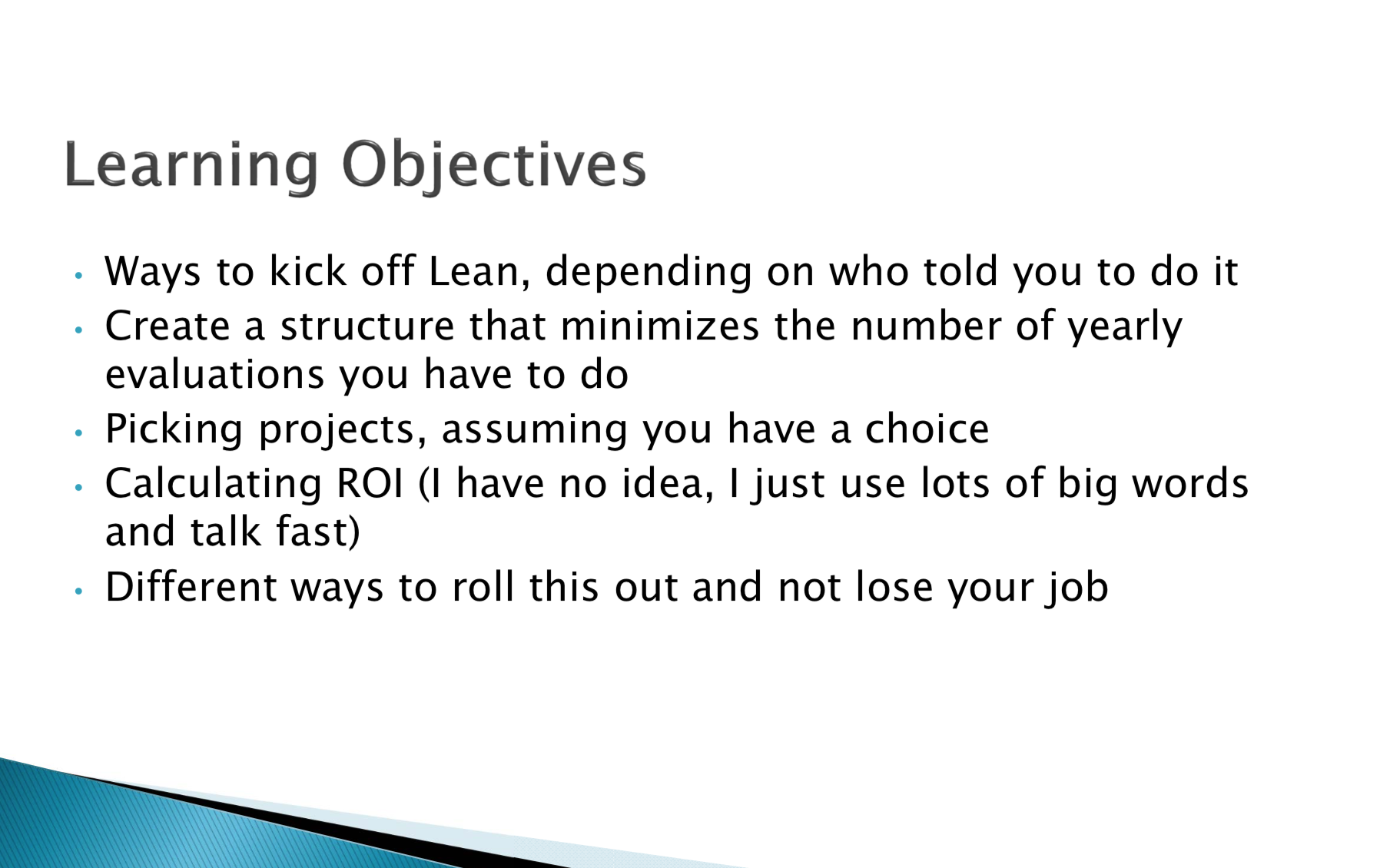 So You Want to Start Doing Lean…? 